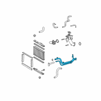 OEM 2010 Lexus GS450h Pipe Sub-Assy, Water Outlet Diagram - 16306-31050