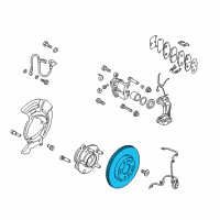 OEM 2019 Hyundai Elantra Disc-Front Wheel Brake Diagram - 51712-3Y000