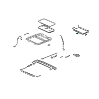 OEM 2004 Honda Accord Handle, Sunshade *YR239L* (KI IVORY) Diagram - 70611-SDN-A01ZB