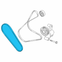 OEM 2015 Ford Escape AC Belt Diagram - CV6Z-8620-B