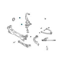 OEM 2007 Infiniti G35 Seat-Lower Ball Joint Diagram - 40173-33P00