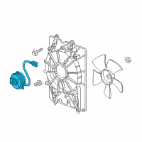 OEM 2009 Honda Pilot Motor, Cooling Fan Diagram - 19030-RN0-A51