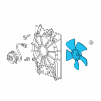 OEM Honda Fan, Cooling Diagram - 19020-RGL-A01