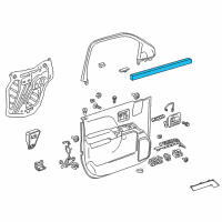 OEM 2016 Chevrolet Silverado 3500 HD Belt Weatherstrip Diagram - 23229389