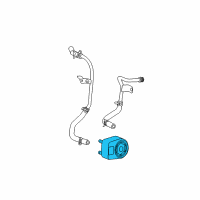 OEM Dodge Engine Oil Cooler Diagram - 4884242AC