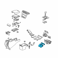 OEM Acura RL Holder Assembly, Cup (Black) Diagram - 83430-SZ3-J91ZA