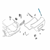 OEM Nissan Stay Assembly-Trunk Lid Diagram - 84430-JB100
