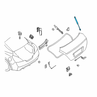 OEM 2011 Nissan Altima Stay Assembly-Trunk Lid Diagram - 84430-JB100