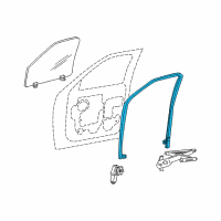 OEM 1998 Ford Expedition Run Channel Diagram - YL3Z-1621547-BA