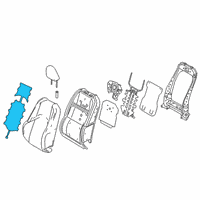 OEM 2020 Lexus UX200 Heater Assembly, Seat Ba Diagram - 87530-76020