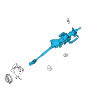 OEM Mercury Steering Column Diagram - 9E5Z-3524-A