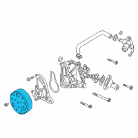 OEM Honda Pulley, Water Pump Diagram - 19224-PCX-000