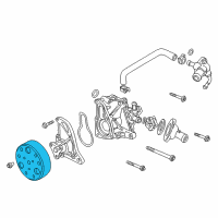 OEM Honda S2000 Pulley, Water Pump Diagram - 19224-PCX-000