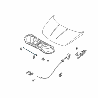 OEM 2008 Nissan Quest Rod-Hood Support Diagram - 65771-5Z000