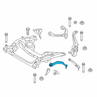 OEM 2022 BMW 530i xDrive Rubber Mounting Right Tension Strut Diagram - 31-10-6-861-162