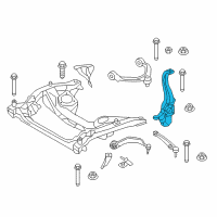 OEM 2021 BMW 540i xDrive Left Carrier Diagram - 31-20-6-884-381