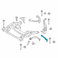 OEM 2022 BMW 540i Bottom Rubber Mount Wishbone, Left Diagram - 31-10-6-861-177