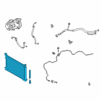 OEM 2022 Lexus UX250h CONDENSER Assembly, Supp Diagram - 884A0-76010