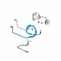 OEM 2004 Buick Regal Hose Asm-P/S Gear Inlet Diagram - 26064185