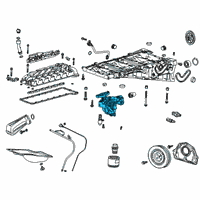 OEM GMC Yukon XL Oil Pump Diagram - 55508996