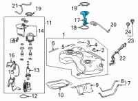 OEM Lexus NX250 Fuel Level Sensor Diagram - 7701042060