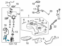 OEM Lexus NX350 Fuel Level Sensor Diagram - 8332042090