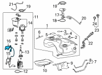 OEM Lexus NX250 Harness, Fuel Pump Diagram - 77785-33150