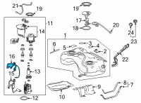 OEM 2022 Lexus NX350 Harness, Fuel Pump Diagram - 77785-33150