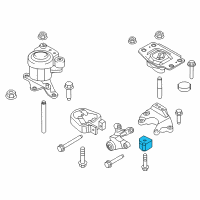 OEM 2018 Ford Edge Transmission Mount Damper Diagram - F2GZ-6F028-A