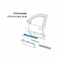 OEM Dodge Caravan Molding-Front Door Diagram - RQ44AJ6AA