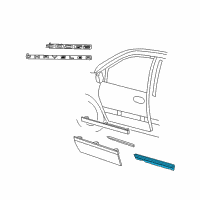 OEM 2006 Dodge Grand Caravan WEATHERSTRIP-Front Door Belt Diagram - 4717832AE