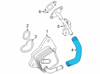 OEM Lexus NX350 HOSE, WATER BY-PASS Diagram - 16261-25090