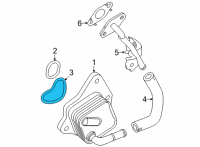 OEM 2022 Lexus NX350 GASKET, OIL COOLER Diagram - 15785-25020