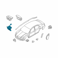 OEM 2009 Lincoln MKZ Clock Spring Diagram - BE5Z-14A664-A