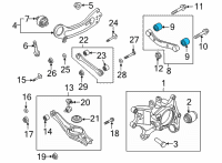 OEM 2021 Hyundai Santa Fe Bush-UPR Arm Diagram - 55138-P2000