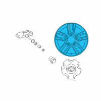 OEM 2014 Toyota Land Cruiser Wheel Diagram - 42611-60A50