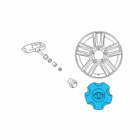 OEM 2021 Toyota Land Cruiser Center Cap Diagram - 4260B-60370