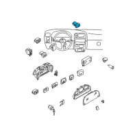 OEM 1999 Nissan Frontier Switch Assy-Hazard Diagram - 25290-8B400