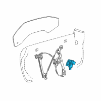 OEM 2015 Cadillac ATS Window Motor Diagram - 23272679