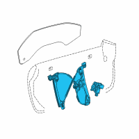 OEM 2019 Cadillac ATS Window Regulator Diagram - 23272676