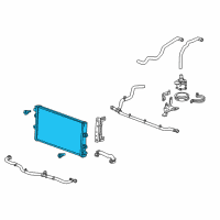 OEM Cadillac Intercooler Diagram - 23477181