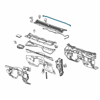 OEM 2016 GMC Yukon Weatherstrip Diagram - 23455562