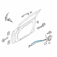 OEM 2016 Kia Forte5 Rod-Front Door Safety Lock Diagram - 81391A7000