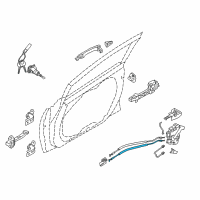 OEM 2017 Kia Forte5 Cable Assembly-Front Door Inside Diagram - 81371A7000