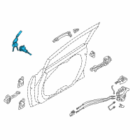 OEM Kia Forte Front Door-Lock Cylinder Diagram - 81980A7A00