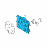 OEM Hyundai Veloster SHROUD-Radiator Diagram - 25350-2V700