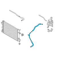 OEM 2021 Hyundai Kona Electric Hose Assembly-RADAATOR, LWR Diagram - 25415-K4000