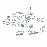 OEM 2015 Nissan NV200 Headlamp Socket Assembly Diagram - 26243-3LM0A