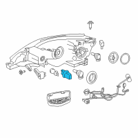 OEM Nissan NV200 Headlamp Socket Assembly Diagram - 26243-3LM0A