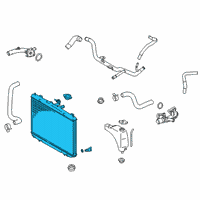 OEM 2020 Toyota Sienna Radiator Assembly Diagram - 16400-0P370